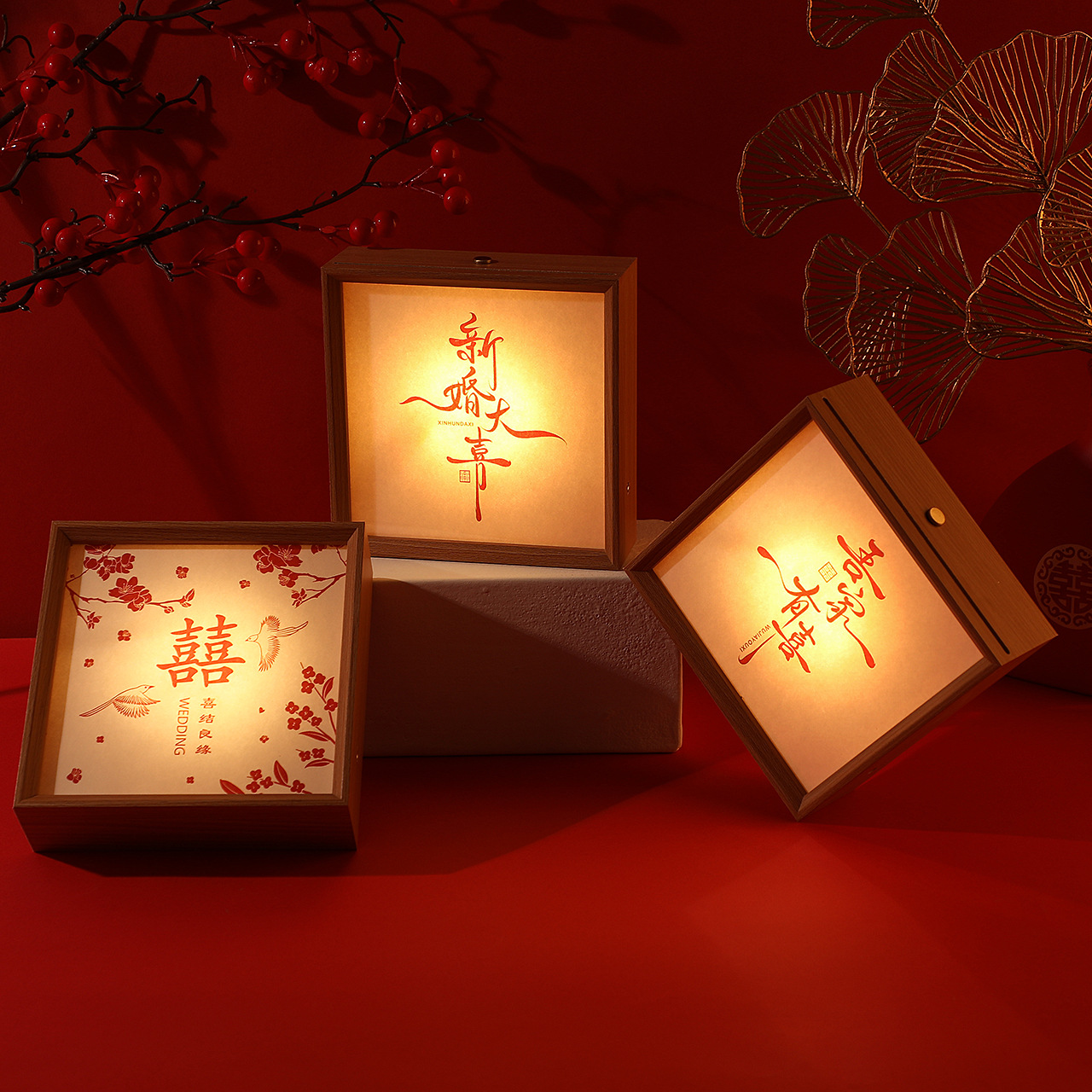 Creative Wedding Festive Supplies Photo Frame Night Light Wedding Book Table Newlywed Atmosphere Light Holiday Gifts Wholesale