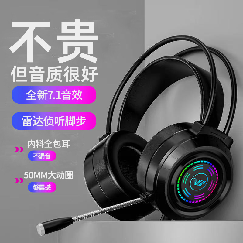 Computer Headset, Gaming Headset, Noise-Canceling Microphone, Gaming Headset