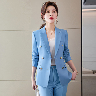 Пиджак классического кроя, весенний комплект, комбинезон, длинный рукав, в корейском стиле