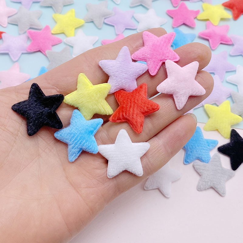 2.6cm plush five-pointed star children's hair accessories material jewelry accessories clothing shoes and hats bag material wholesale 2.6cm plush five-pointed star children's hair accessories material jewelry accessories clothing shoes and hats bag material wholesale