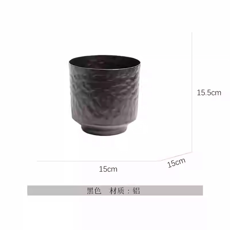 Lujo ligero indio, simple, aluminio, plata, cuencos, bandejas de frutas, adornos decorativos, macetas de flores de mesa en la Sala modelo