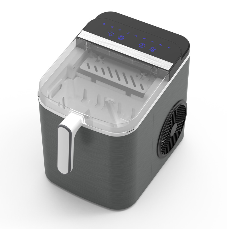 Cross-Border Small Ice Maker for Home and Dormitory Use, Mini Fully Automatic Multifunctional 12kg Cube Ice Machine
