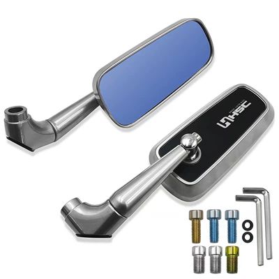 Hot-Selling Universal Motorcycle Electric Motorcycle rearview mirror - blue-mirror