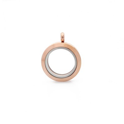 Gawu caja de acero inoxidable redonda de cristal caja de la foto cinabrio COLLAR COLGANTE hombres y mujeres Universal de múltiples tamaños disponibles