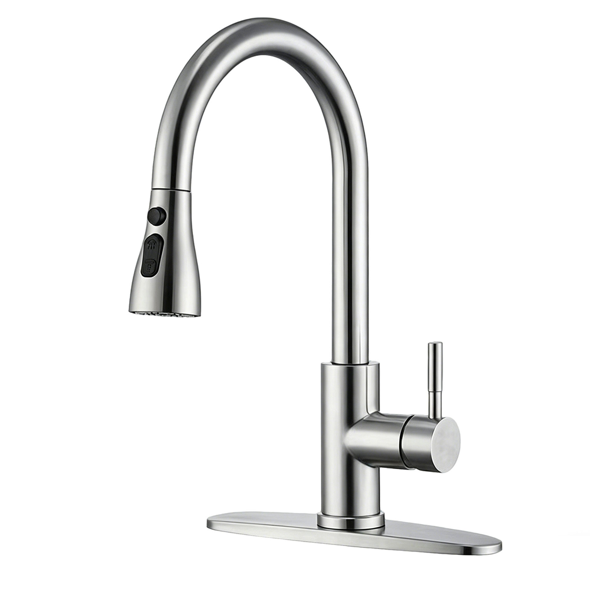 Grifo Extraíble de Cocina 360° de Acero Inoxidable 304 para Agua Fría y Caliente