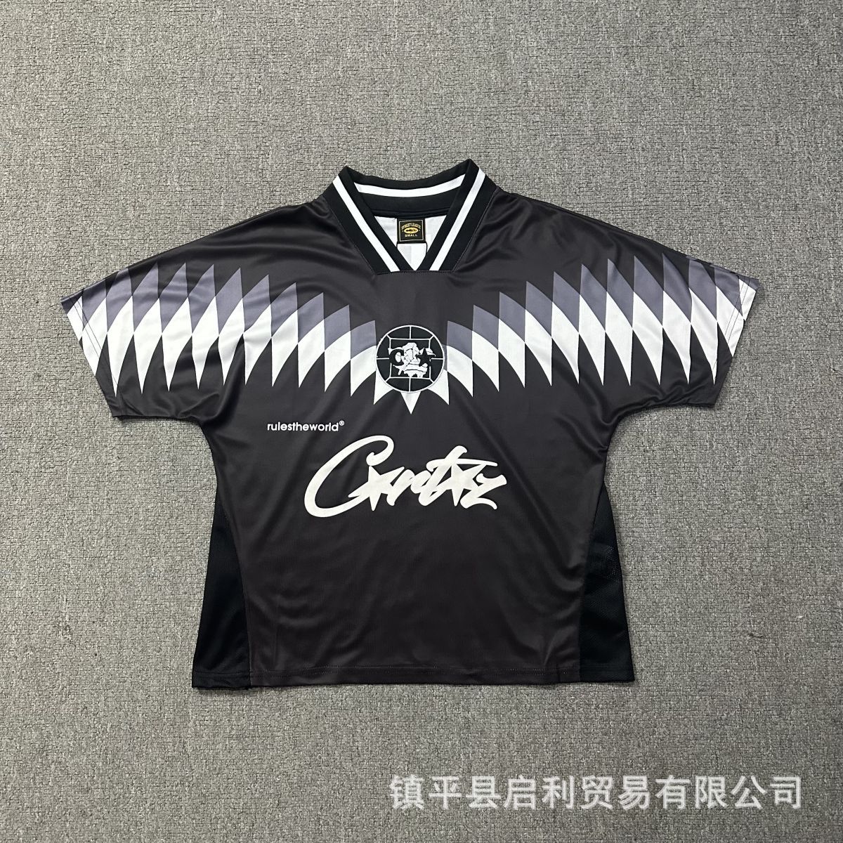 Corteiz Club RTW 2023 Football Jersey Black