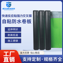 快速反应粘防水卷材 立壁车库工程用CPS强力交叉膜自粘防水卷材