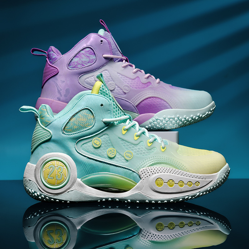 Mesh breathable basketball ultra light shock-absorbing sneakers
