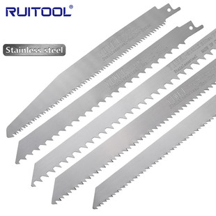 Stainless Steel Reciprocating Saw Blade Saber Saw Blade Frozen Meat Bone Ice Cube Cutting Special Coarse Tooth Fine Tooth Bone Saw Electric Saw