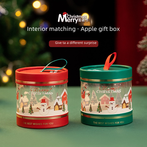 Children's kindergarten gift bag Christmas gift New Year's Eve creative apple box wholesale