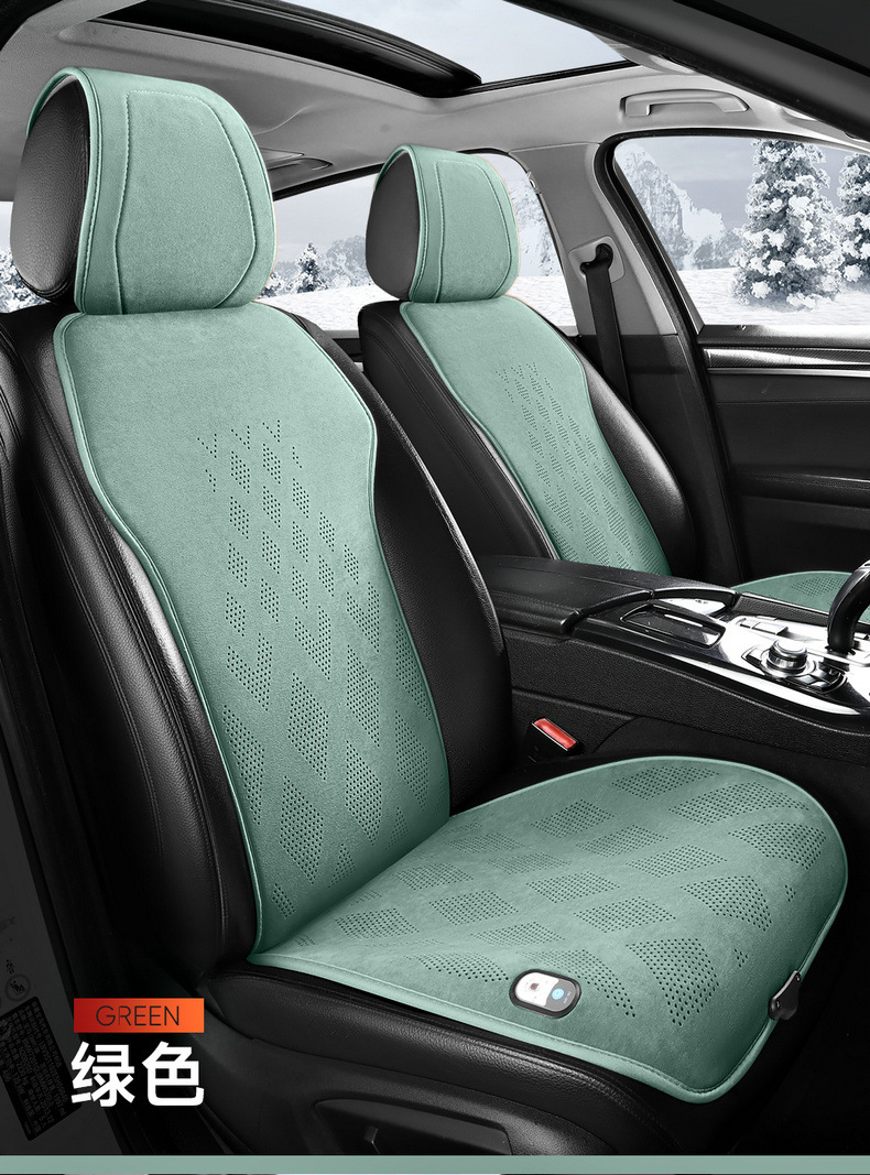 Car Heated Cushion Winter Car Warm Seat Fast Heating Electric Heating Plush Monolithic Cushion Cross-border Shipping