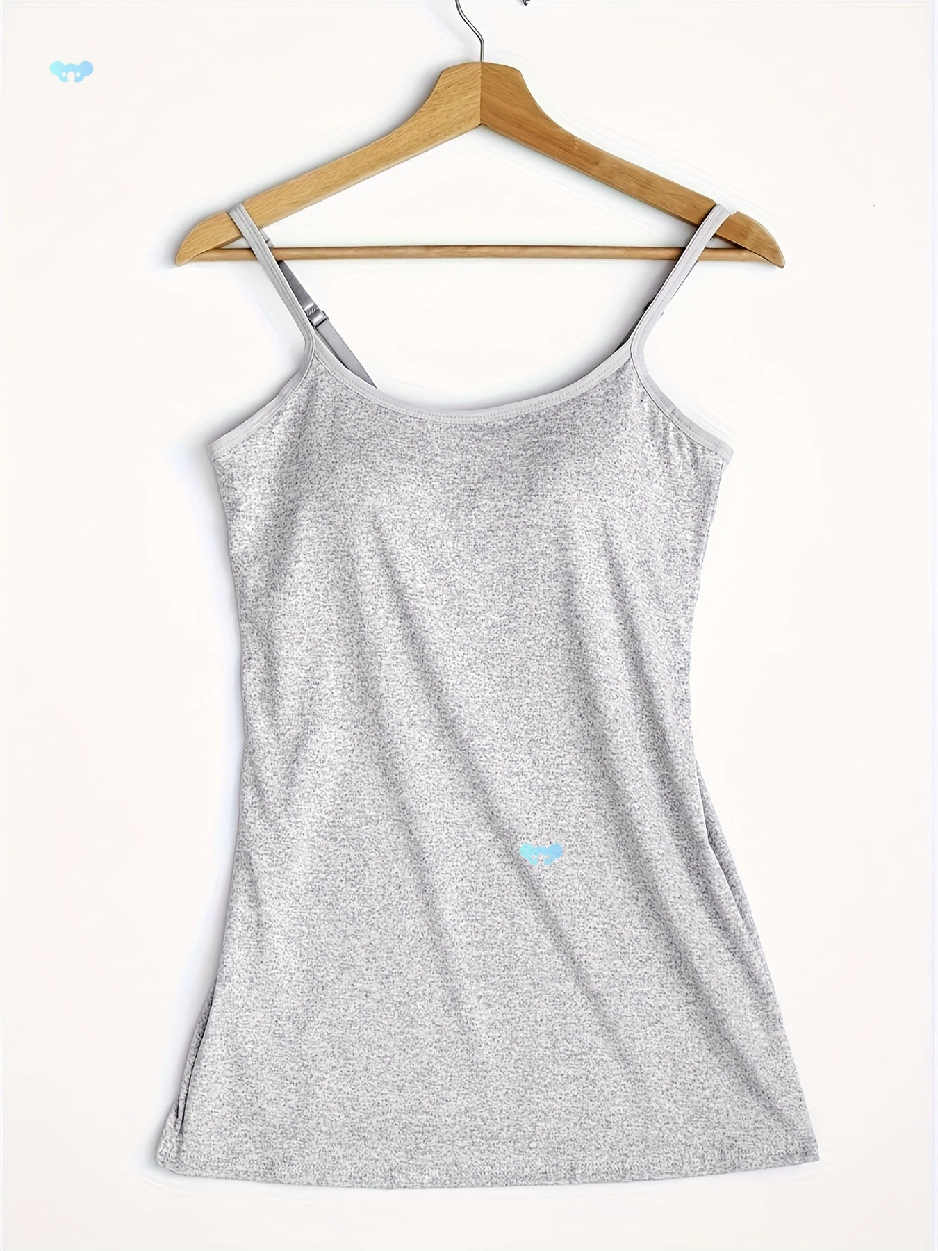 Женская майка с швами и встроенным бюстгальтером, мягкая, эластичная