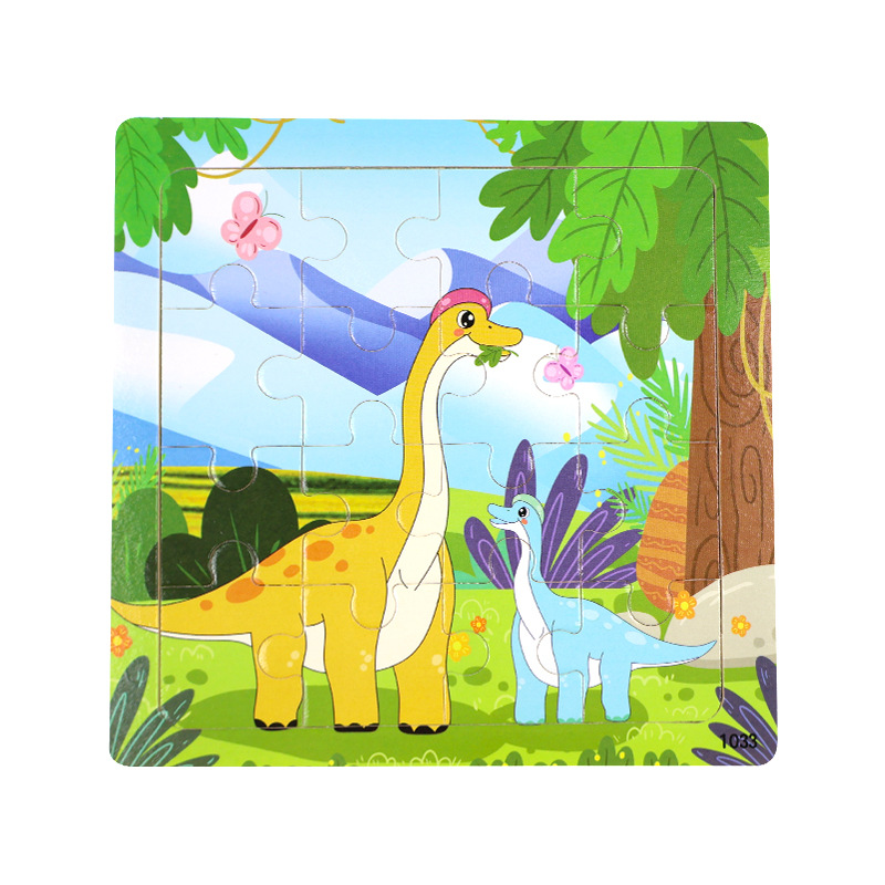 Puzzle plano de madera para niños pensamiento lógico juguetes de entrenamiento de mano movimiento fino