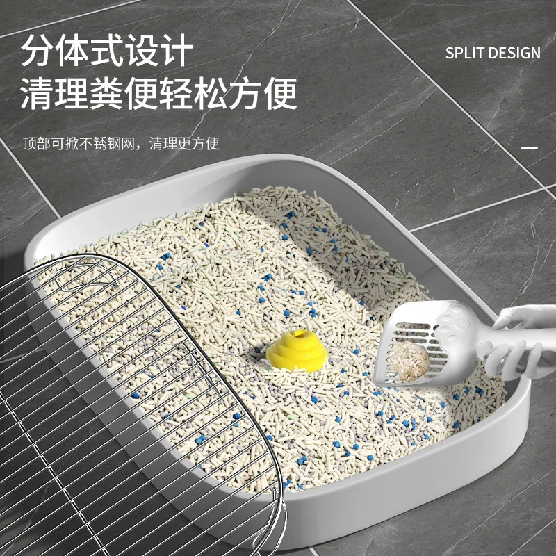 Брызгостойкий плоский туалет для собак с защитой от пошаговых экскрементов сетка из нержавеющей стали для собак Песочный бассейн золотые волосы Тедди дерьмо писсуар Туалет для собак
