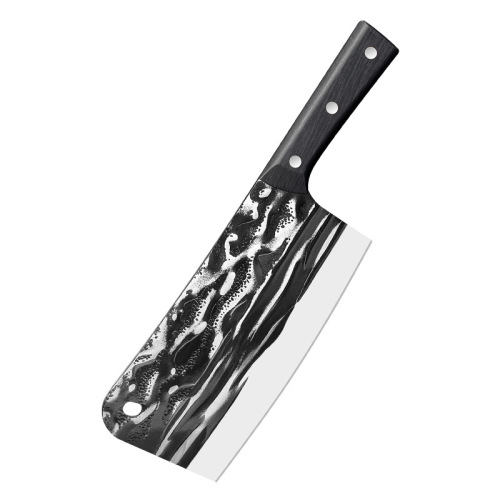 Yangjiang Kitchen Knife, Hand-forged Slicing Knife with Landscape Pattern, Chopping Knife for Kitchen, Durable and Sharp