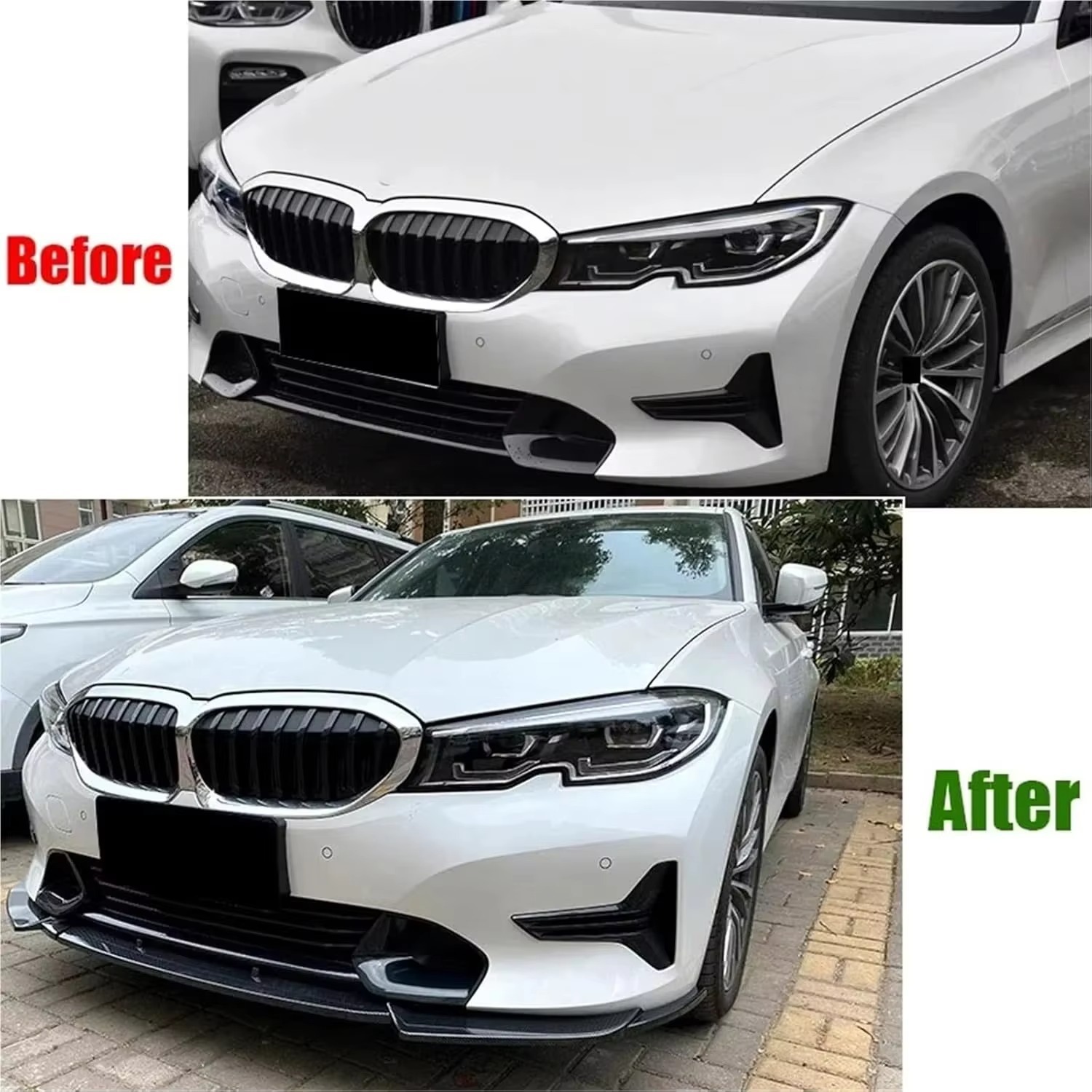 Suitable for Bmw 3 Series G20G28 2020-2022 Modified Sports Front Lip, Front Spoiler, and Surround Upgrade