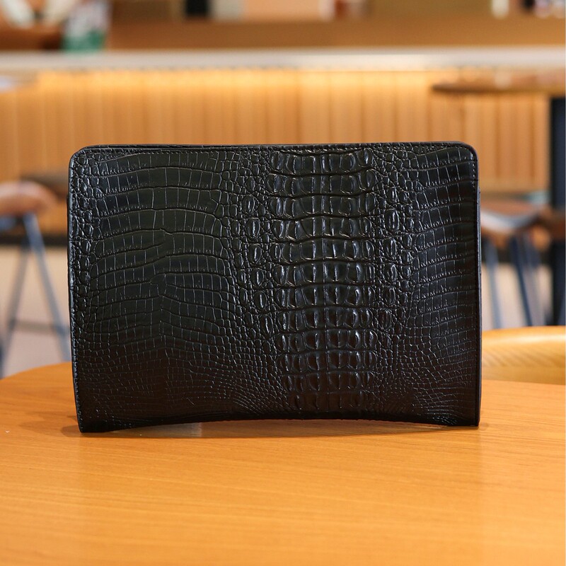 New Crocodile Pattern Men's and Women's Clutch Bags, Korean Style Men's Bags, Casual Envelope Bags, iPad Bags, File Bags, Trendyy Handbags