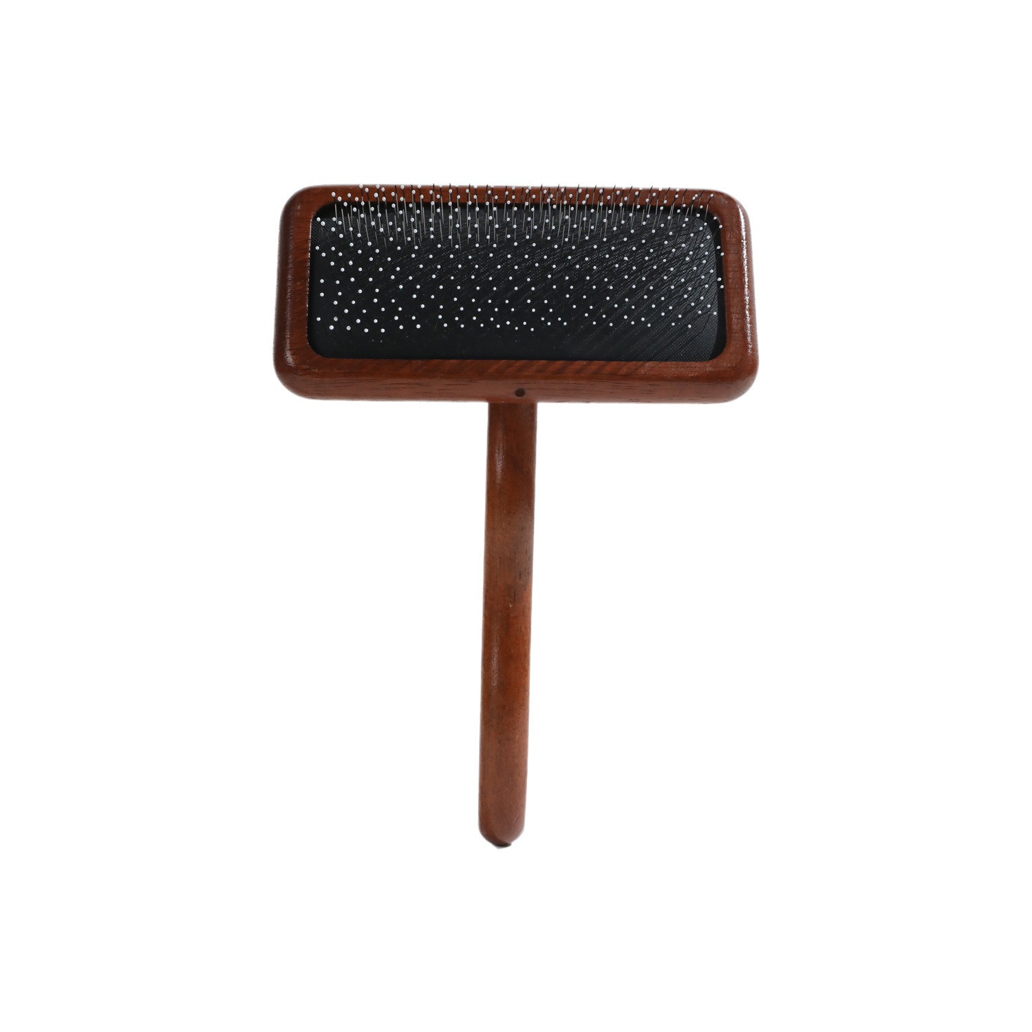 Taotao Pet Spot Mango de madera maciza Almohadilla de aire Alambre Peine de dientes densos Peine para perros Fabricante Cepillo para eliminar el pelo Cepillo para gatos