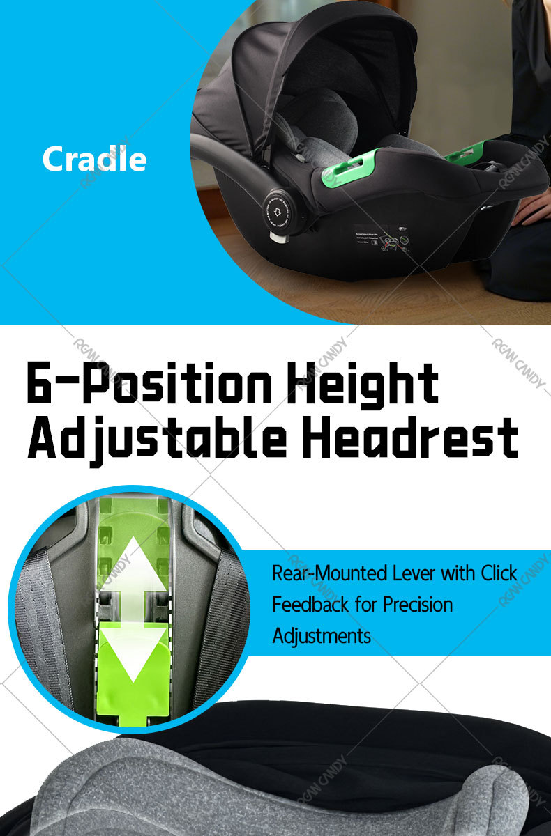 Baby Carrier I-Size Certified Kids Safety Seat Car Newborn Baby Sleeping Basket Car Portable