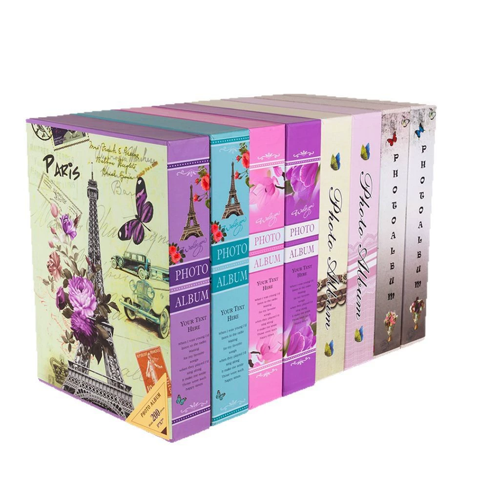 Zheyu 5R7 inch 200 photos boxed photo album, couple photo album, photo studio home photo album