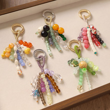 夏日新中式国风手工串珠包挂件编织菩提串珠钥匙扣文艺包包挂饰