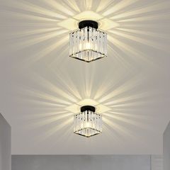クリスタル廊下通路ライトシンプルな個性クリエイティブ小さなシャンデリア LED シーリングライトバルコニー階段ライトホット販売クロスボーダー