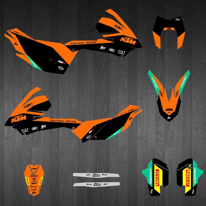 Наклейки для внедорожного мотоцикла, подходящие для KTM 08-11 ENDURO 690, decals-фильм RK