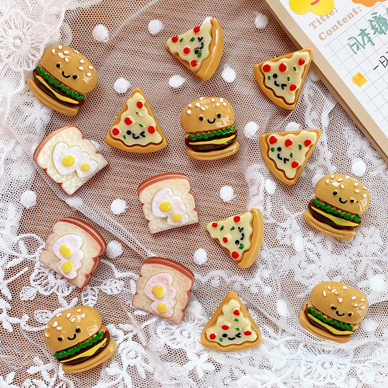 Holiday, Daily Occasion Cute Pin Sandwich Saturday Hamburger Resin Enamel Unisex Brooches