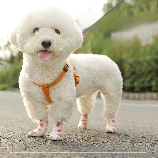 Anti-dirty artifact for pets and puppies going out for injury dressing elastic adhesive tape self-adhesive non-woven fabric dog walking protection bandage
