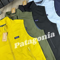 pata巴塔秋冬季户外防风防泼水软壳外套纯色立领加绒宽松马甲背心