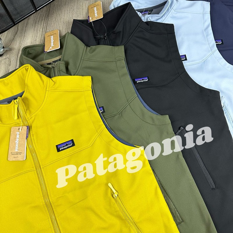pata巴塔秋冬季户外防风防泼水软壳外套纯色立领加绒宽松马甲背心|undefined