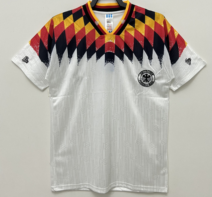 Camiseta de fútbol retro clásica versión nostálgica Brasil España México Alemania Serie transfronteriza Camiseta de una pieza