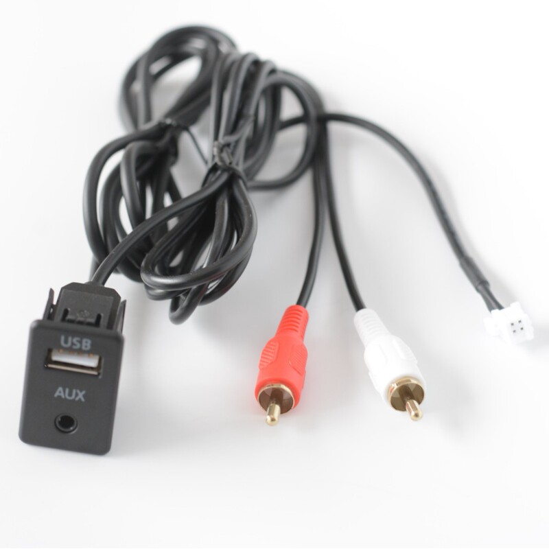 Suitable for Car Audio Modification, Android Navigation 6P+Audio to Usb+2Rca Male Audio Interface Panel