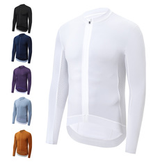 Cross-border exclusive long-sleeved cycling suit high elasticity PRO competitive version road bike plain thin cycling suit Amazon bestseller