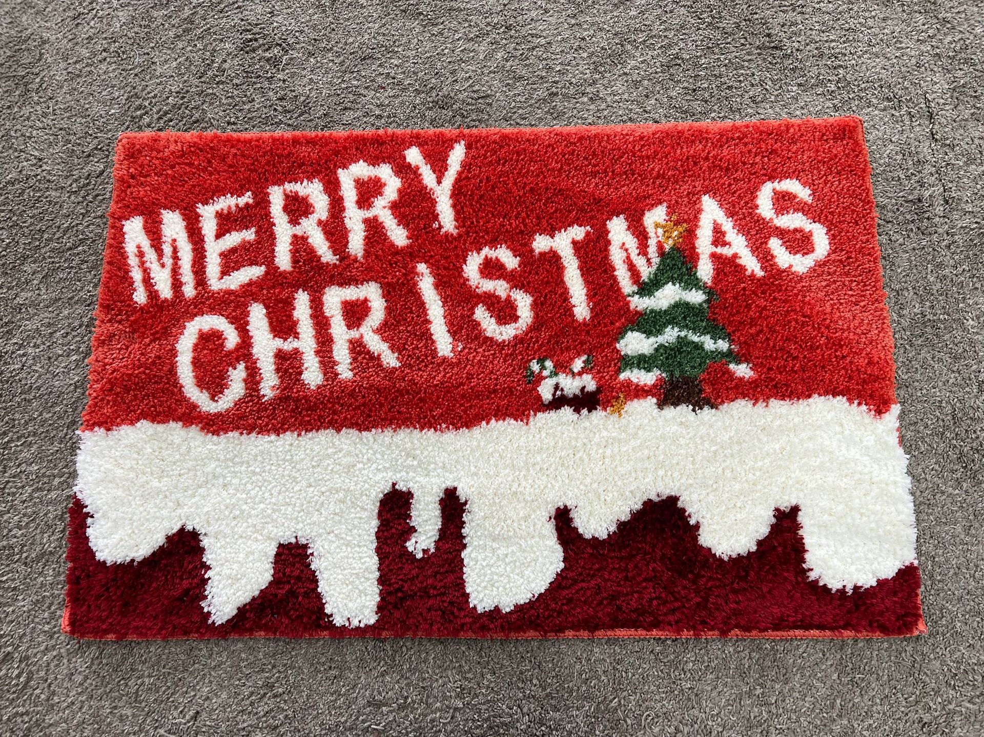 1160g Weight carpet Home Textiles & Decor Type Christmas Cute Christmas Tree Letter Snowflake Polyester Carpet Bedding