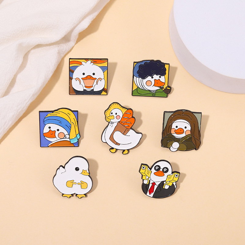 Holiday, Daily Occasion Cute Pin Duck Alloy Stoving Varnish Unisex Brooches