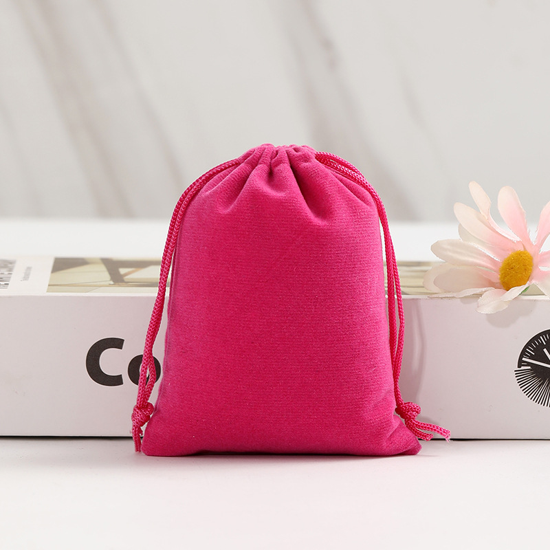 Bolsillo con cordón de franela, bolso de franela de joyería con cordón, bolso de tela de joyería de terciopelo, bolso de franela Lisi, bolso de almacenamiento de franela