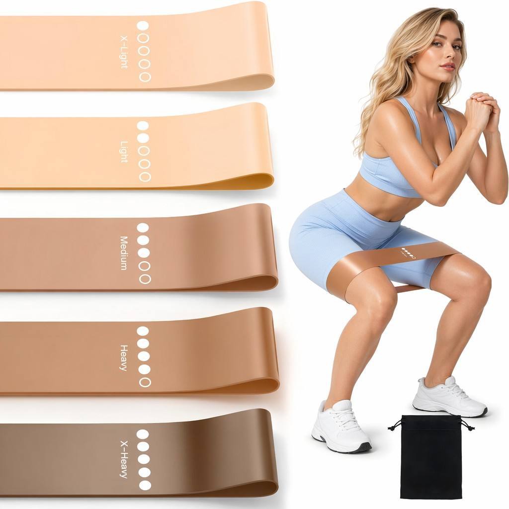 Source Factory Wholesale Fitness Yoga Resistance Bands Training Sports Resistance Thin Loop Natural Latex Elastic Bands OEM