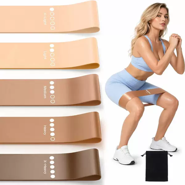 Source Factory Wholesale Fitness Yoga Resistance Bands Training Sports Resistance Thin Loop Natural Latex Elastic Bands OEM