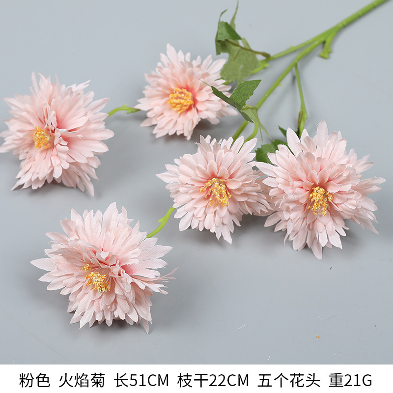 6 Head flame chrysanthemum