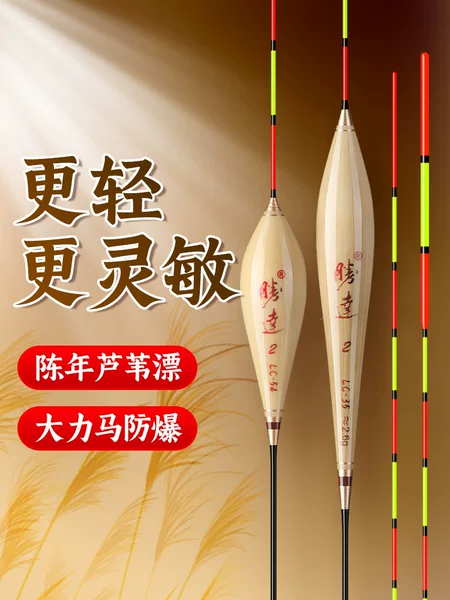 Reed Float, Black Pit Competitive Sensitivity, High Crucian Carp, Carp and Carp, Mixed Nourishing Float, Eye-Catching Thickened Explosion-Proof Top Fish Float