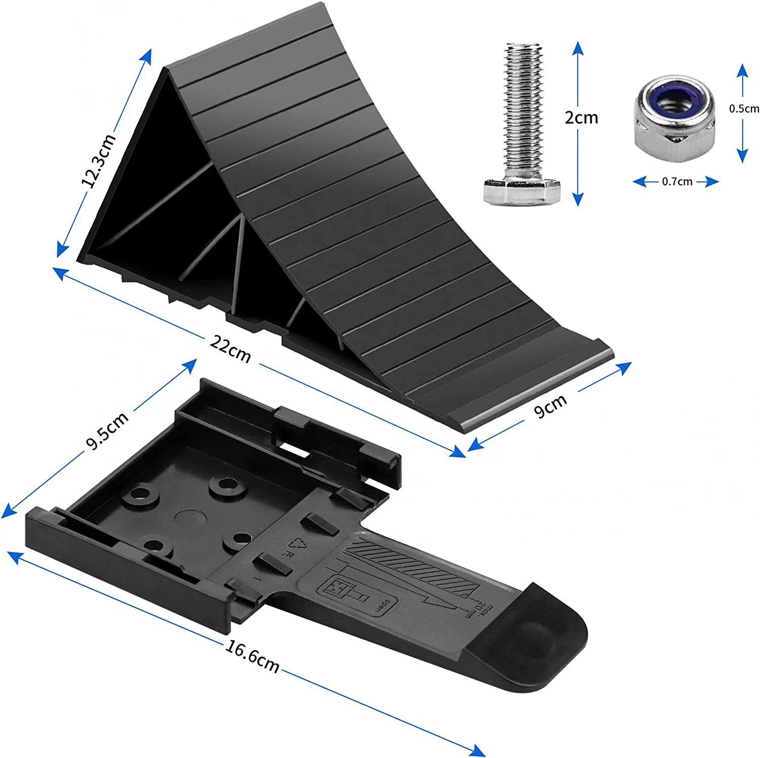 Оптовое сиденье подшипника колеса автомобиля RV и монтажная пластина устанавливают пластиковый стопор колеса