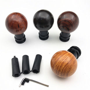 Car peach color gear handle head modified metal universal gear head wood grain aluminum alloy gear shift head gear swing head