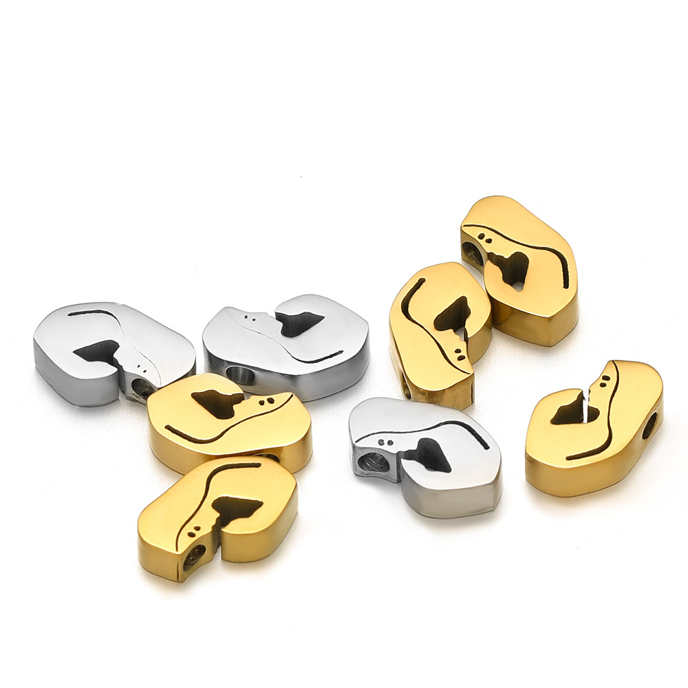 Beads Jewelry Making Type 5 PCS/Package 11 * 7mm 304 Stainless Steel Virgin Mary Beads