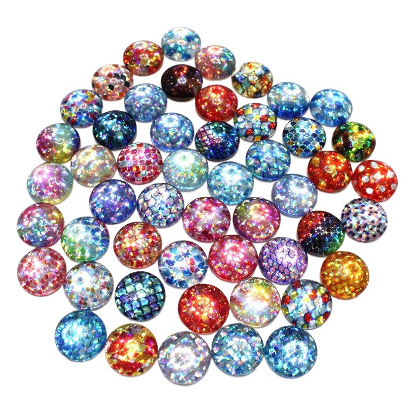 時間宝石光沢のあるガラスパッチリングフェイスイヤリングキーホルダー diy ジュエリーアクセサリー