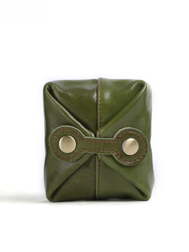 Mini Money Clip Cute Japanese Style Genuine Leather Coin Purse Retro Handmade Mini Small Wallet Coin Bag Wholesale 