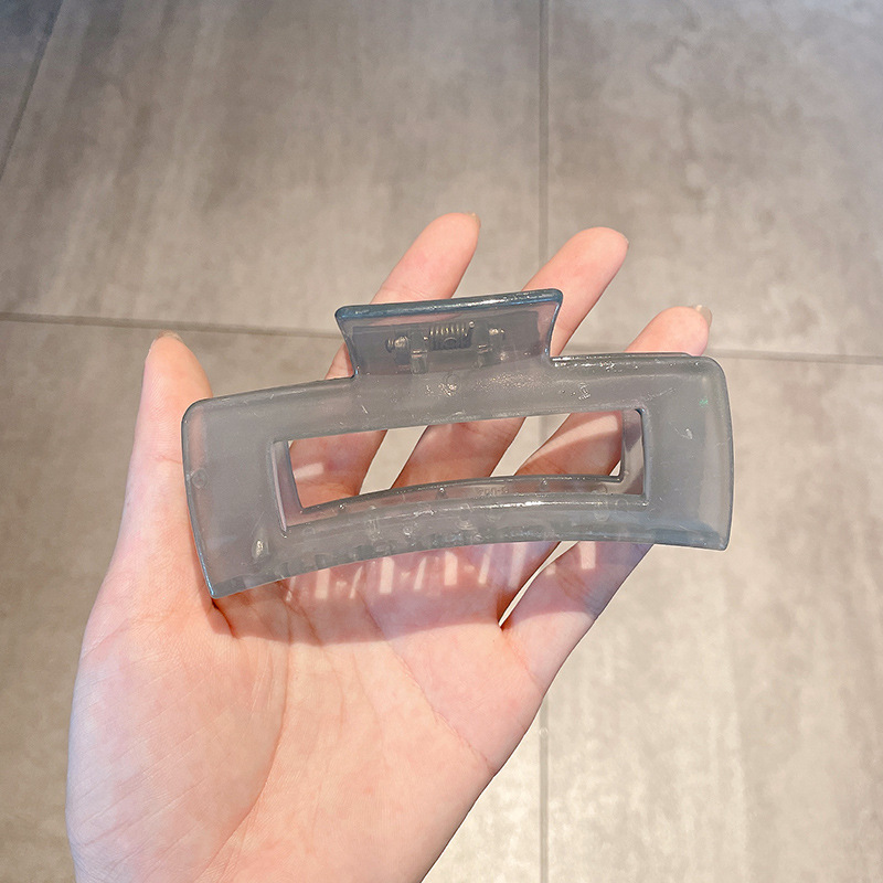 Clip de agarre, gran cantidad de cabello, horquilla esmerilada, horquilla simple, horquilla de tiburón, nuevo y exquisito tocado de alta gama, horquilla femenina