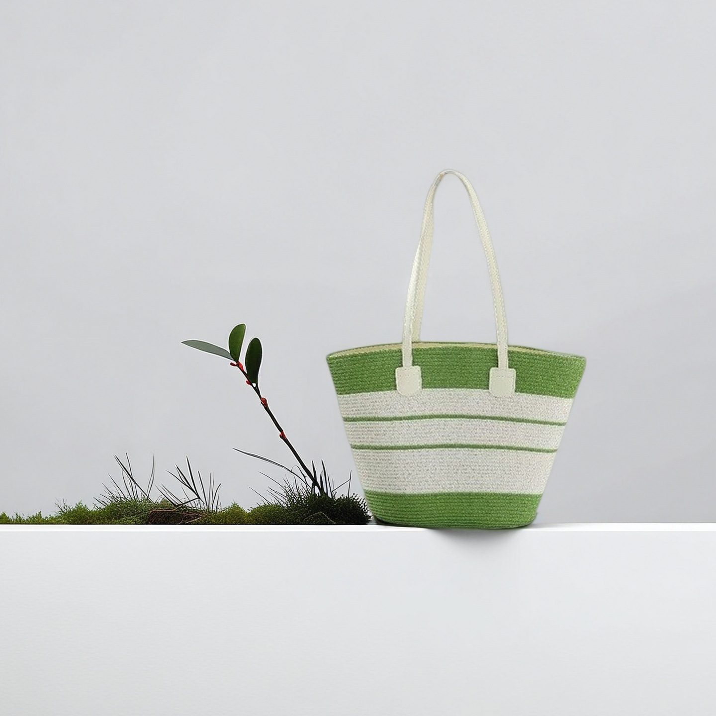 Bolso de paja femenino verano estilo ins 2024 nuevo estilo playa playa playa al aire libre vacaciones bolso de hombro de gran capacidad