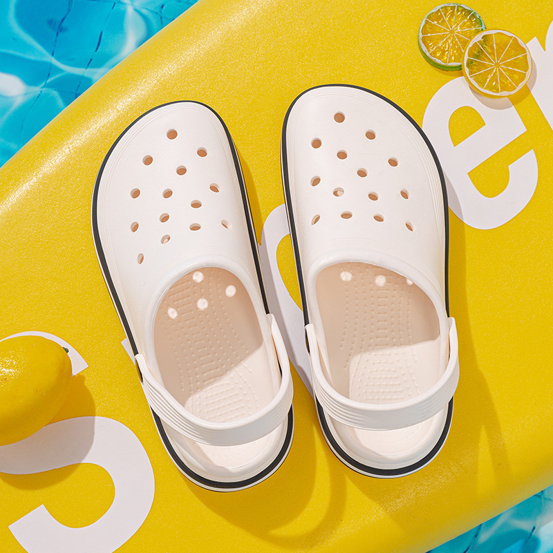 Sandalias para hombre 2025 verano nuevo estilo Baotou zapatos con agujeros de playa huecos transpirables zapatos al aire libre de gran tamaño sandalias de doble uso