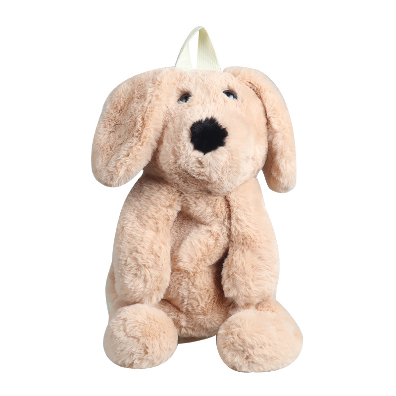 Transfronterizo al por mayor kindergarten niños y niñas mochila lindo regalo muñeca de peluche cachorro mochila niña mochila